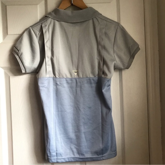 𝅺WOMEN’S size small Columbia shirt.  Baby blue and grey. BNWT. - Picture 2 of 5